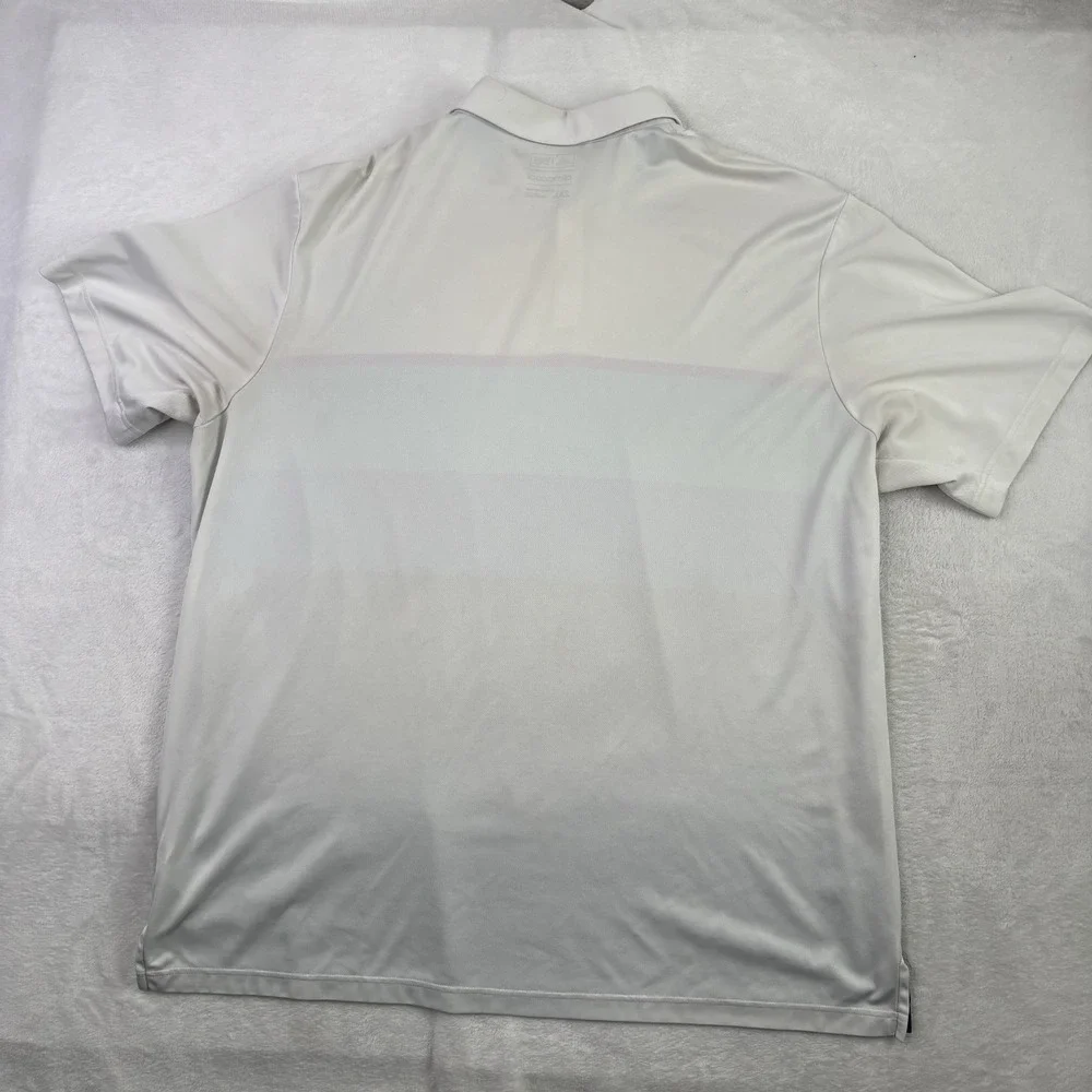 Adidas Cocotal Punta Cana Climacool White Short Sleeve Collared Polo Shirt 2XL